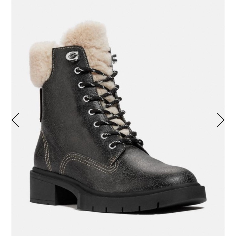 Size 10 Coach Lorimer Bootie w Shearling - Picture 3 of 16